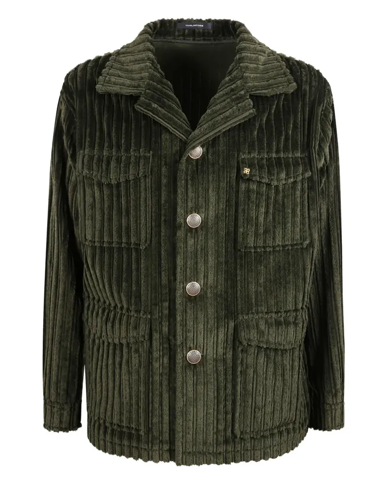 Tagliatore Cordjacke mit Knöpfen - Grün Grün