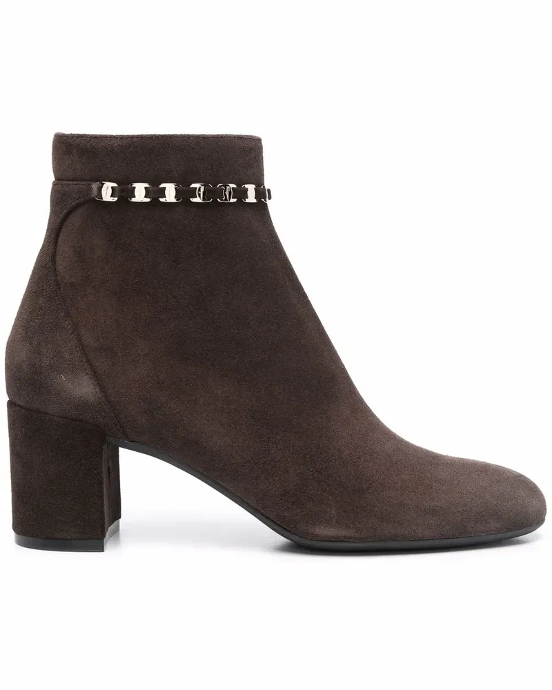 Ferragamo Ghila Wildlederstiefel - Braun Braun