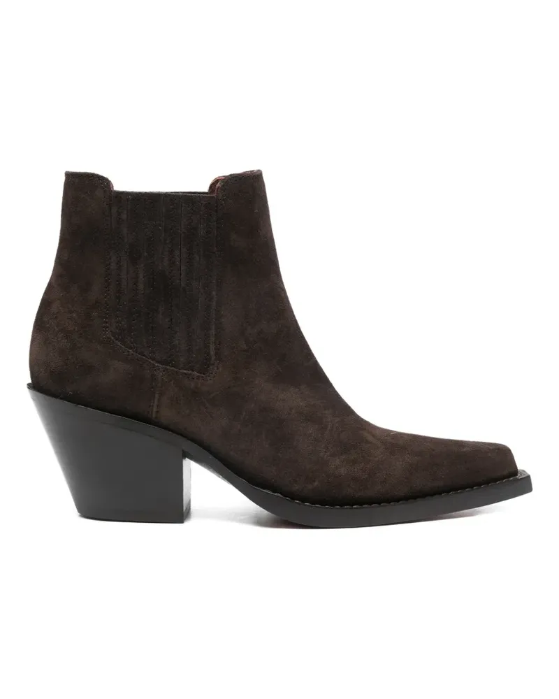 Paris Texas pointed suede boots - Braun Braun