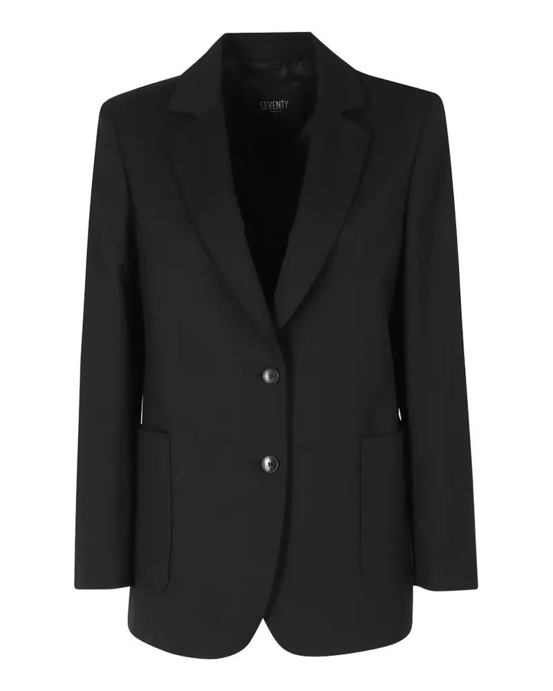 Seventy single-breasted patch-pocket blazer - Schwarz Schwarz