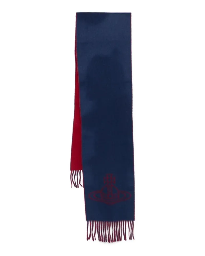 Vivienne Westwood Schal mit Orb-Verzierung - Blau Blau