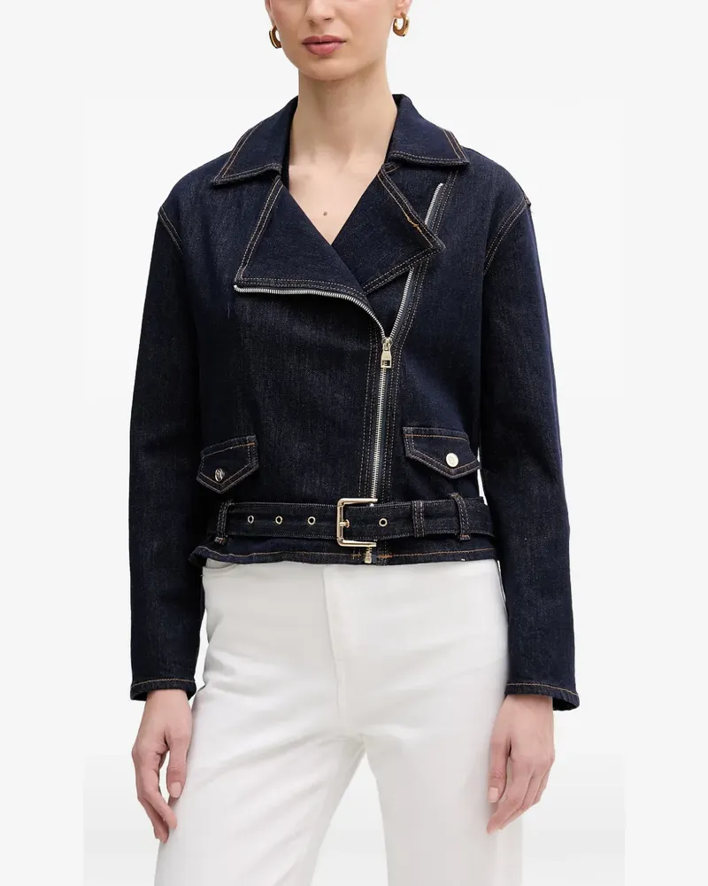 Gaudi Jeansjacke mit Gürtel - Blau Blau