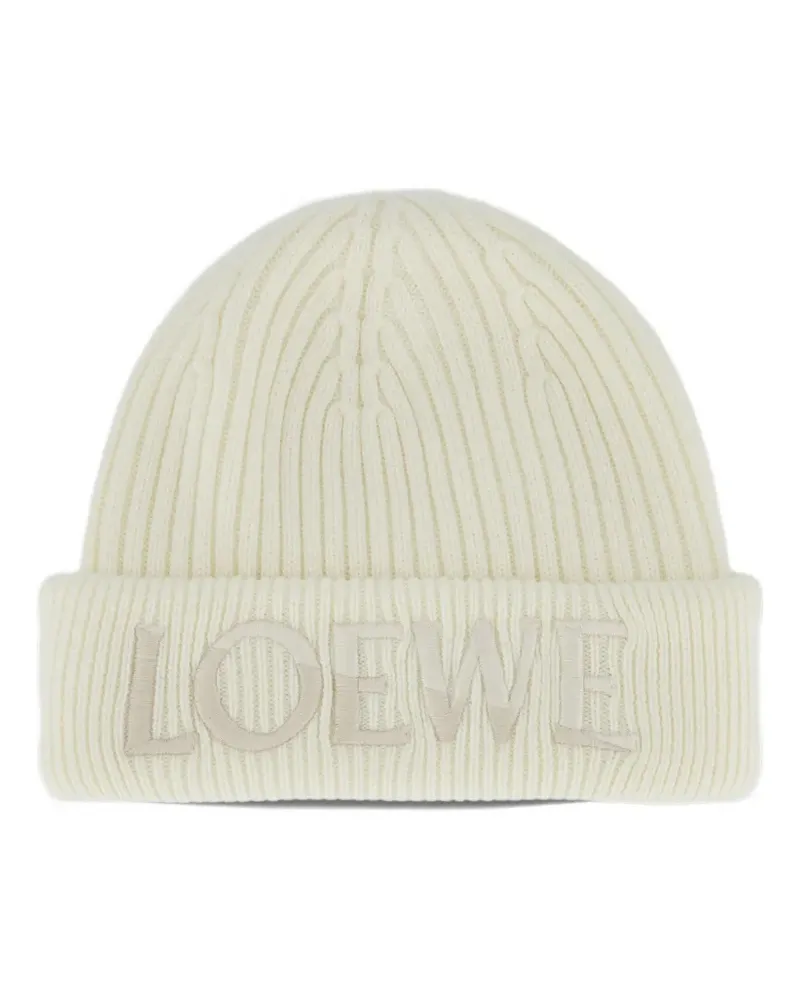 Loewe beanie in wool - Nude Nude