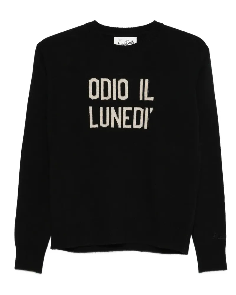 MC2 Saint Barth Pullover mit rundem Ausschnitt - Schwarz Schwarz