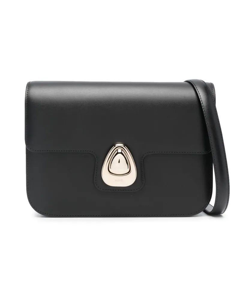 A.P.C. Astra Schultertasche - Schwarz Schwarz