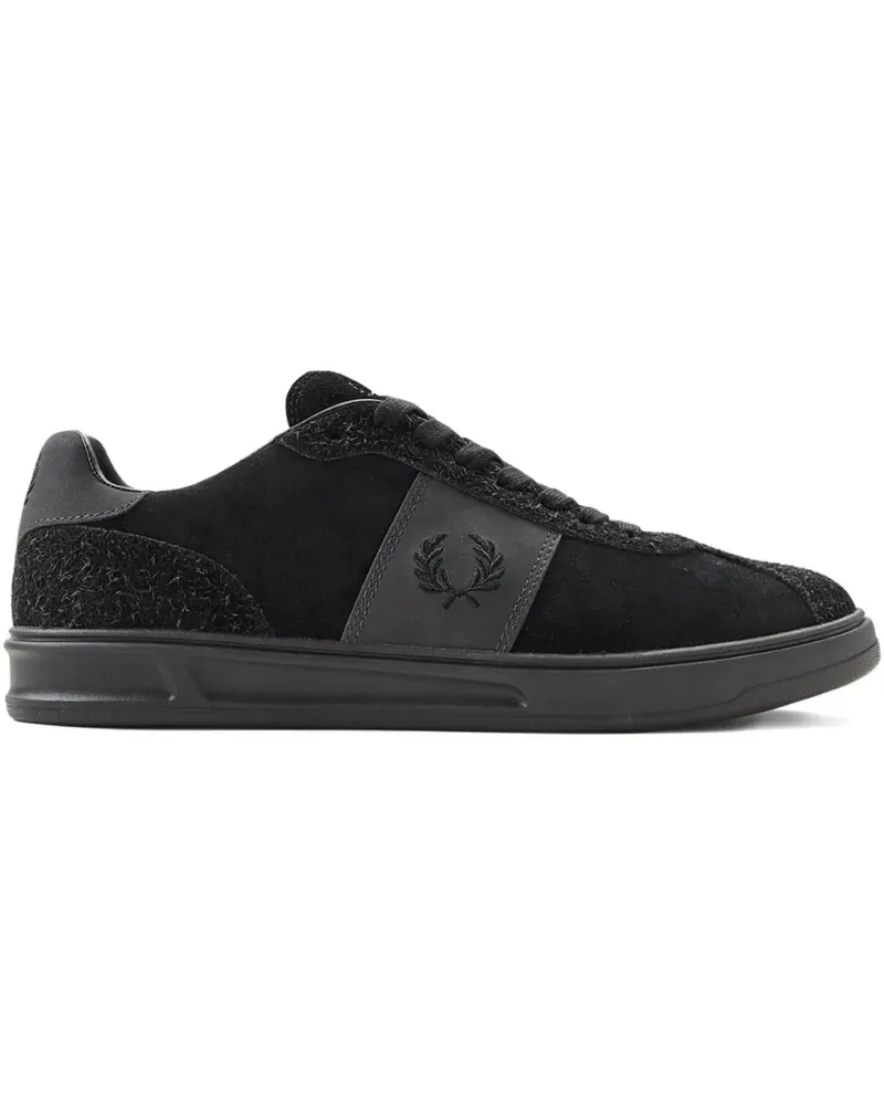 Fred Perry logo-embroidery sneakers - Schwarz Schwarz