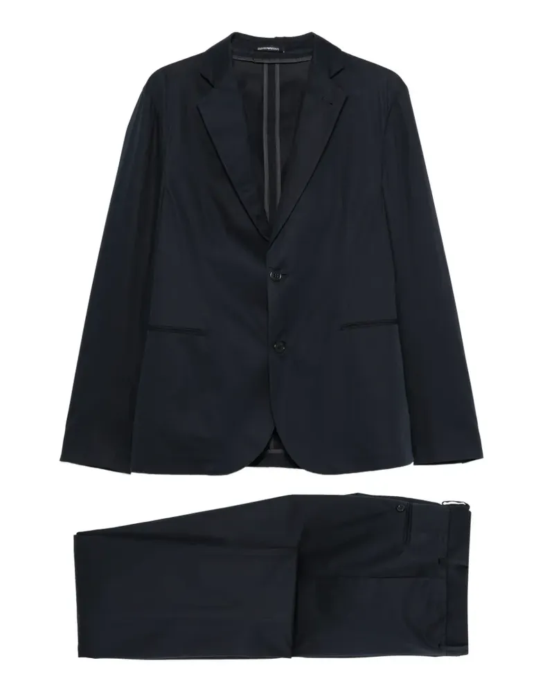 Emporio Armani Einreihiger Anzug - Blau Blau