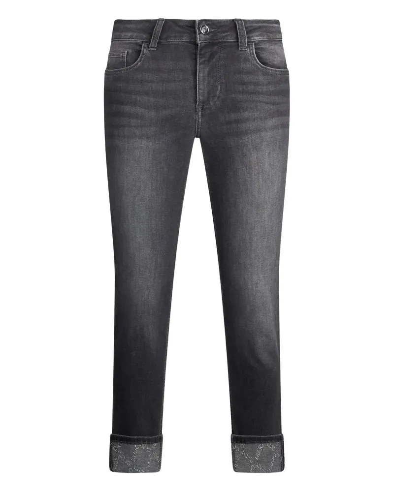Liu Jo Umschlag-Jeans mit Logo - Grau Grau