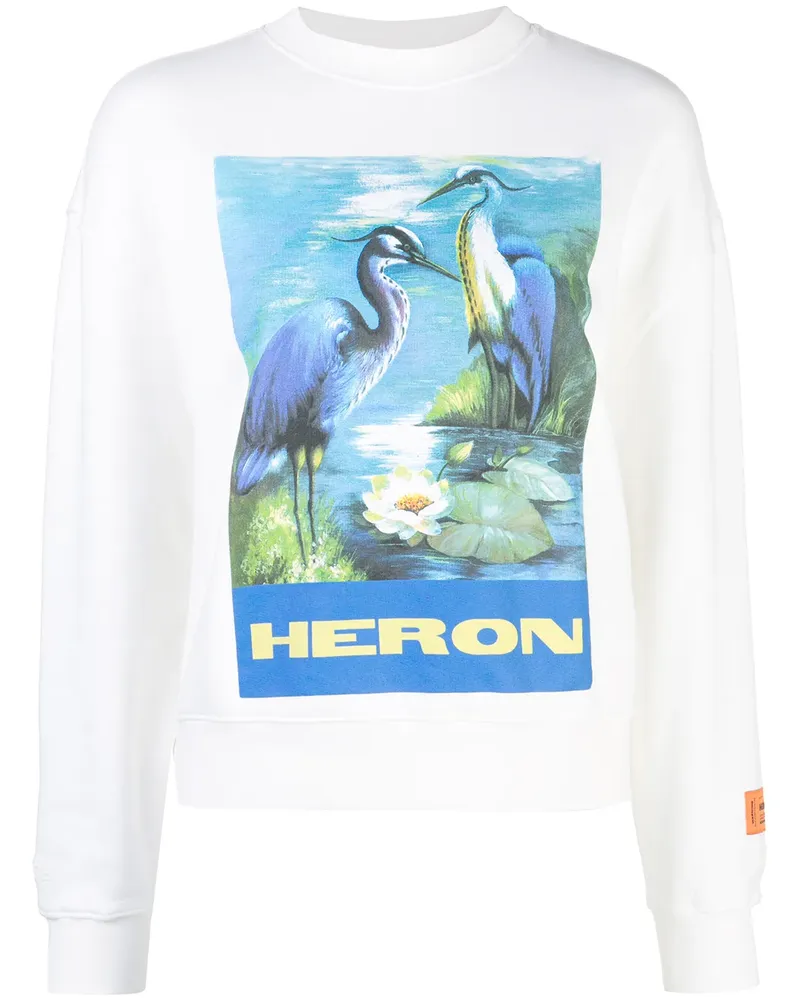 Heron Preston Sweatshirt mit grafischem Print - Weiß Weiß