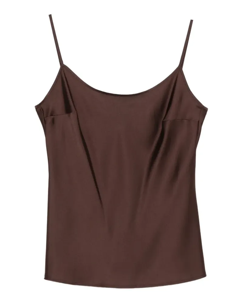 D.EXTERIOR Camisole-Top mit Satin-Finish - Braun Braun