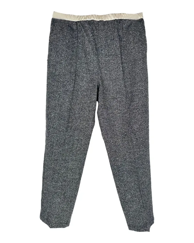 Max Mara Elastische Tweed-Hose - Grau Grau