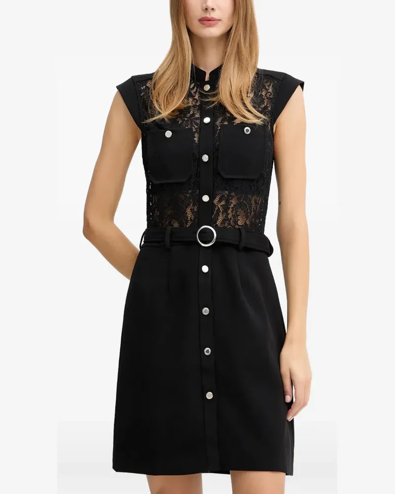 Morgan Minikleid mit Gürtel - Schwarz Schwarz