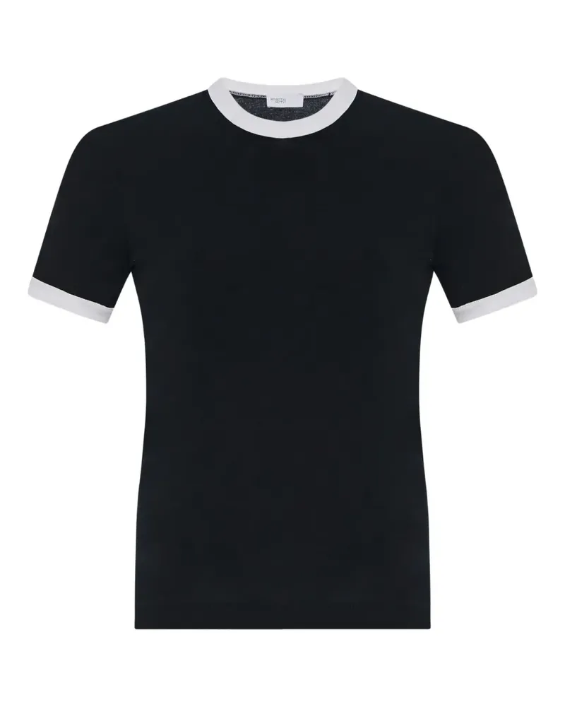 Rosetta Getty T-Shirt mit gerippten Details - Schwarz Schwarz