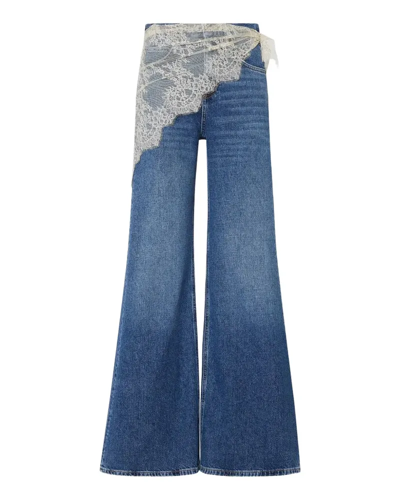 Liu Jo flare jeans with bandana - Blau Blau
