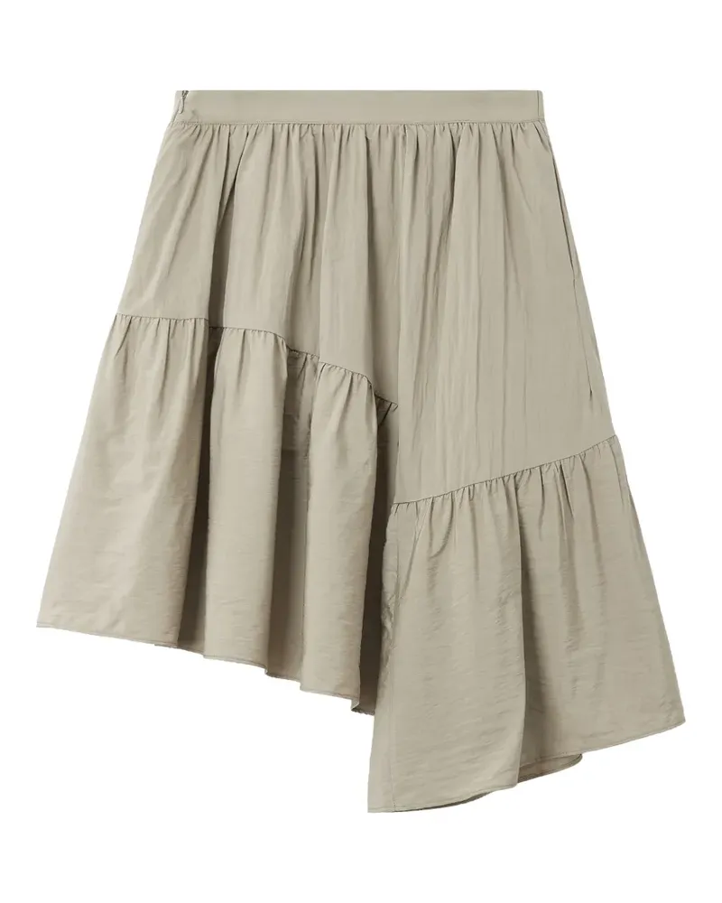 b+ab Asymmetrischer Rock mit Rüschen - Nude Nude