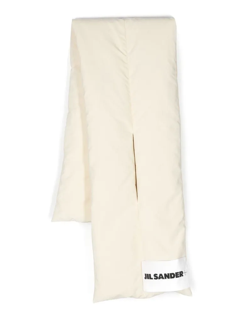 Jil Sander Gefütterter Schal mit Logo - Nude Nude