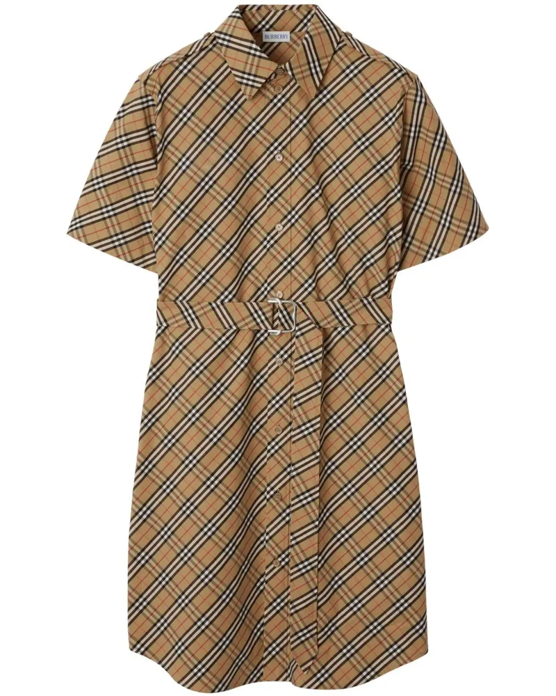 Burberry Kariertes Kleid - Nude Nude