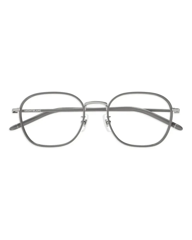 Montblanc Brille mit schmalen Bügeln - Grau Grau