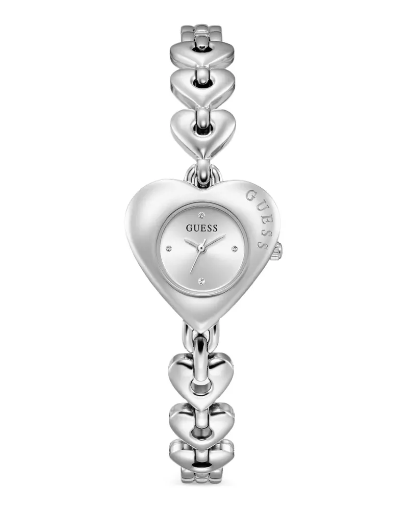 Guess Valerie silberfarbene Analoguhr Silber