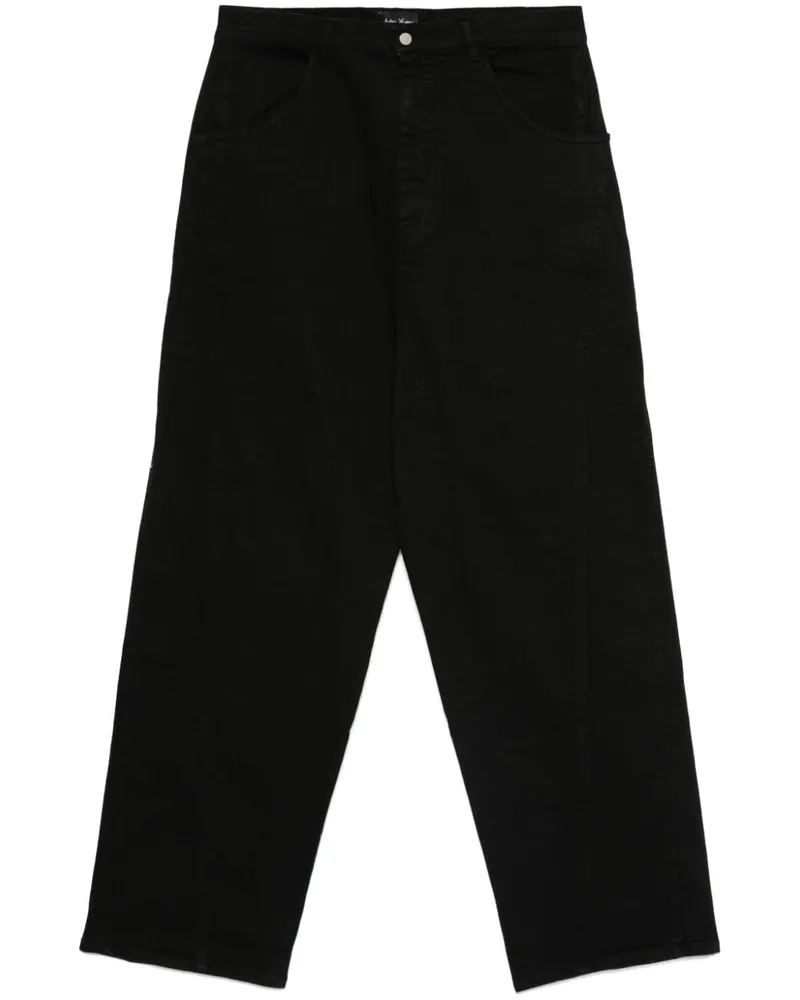 Andrea Ya'aqov Jeans mit weitem Bein - Schwarz Schwarz