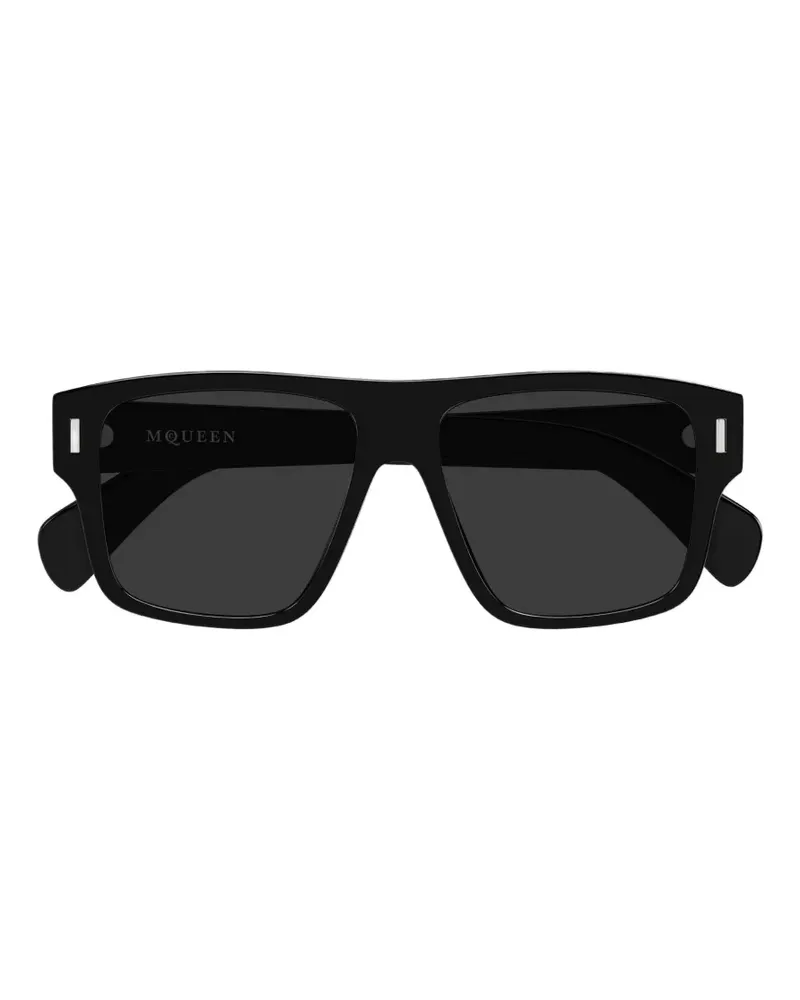 Alexander McQueen square frame sunglasses - Schwarz Schwarz