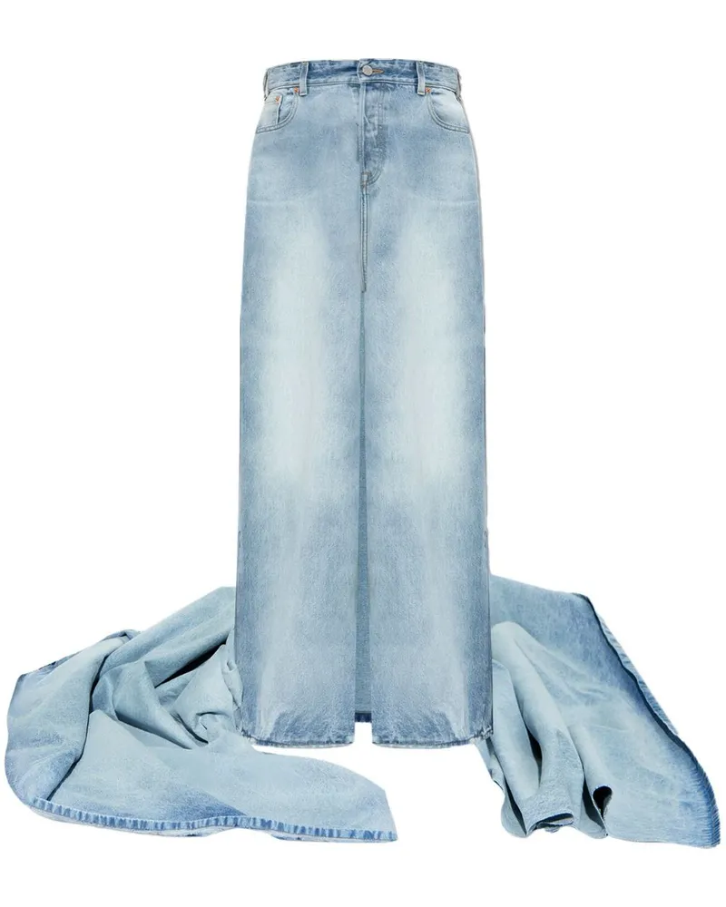 VETEMENTS Jeans mit Rockapplikation - Blau Blau
