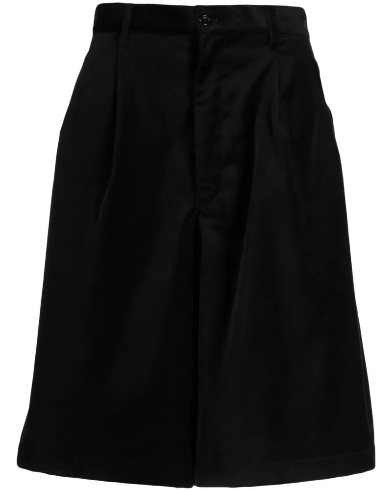 Comme des Garçons Bermudas mit Falten - Schwarz Schwarz