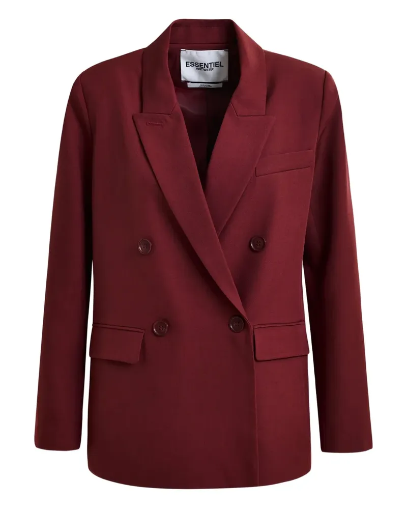 Essentiel Doppelreihiger Blazer - Rot Rot