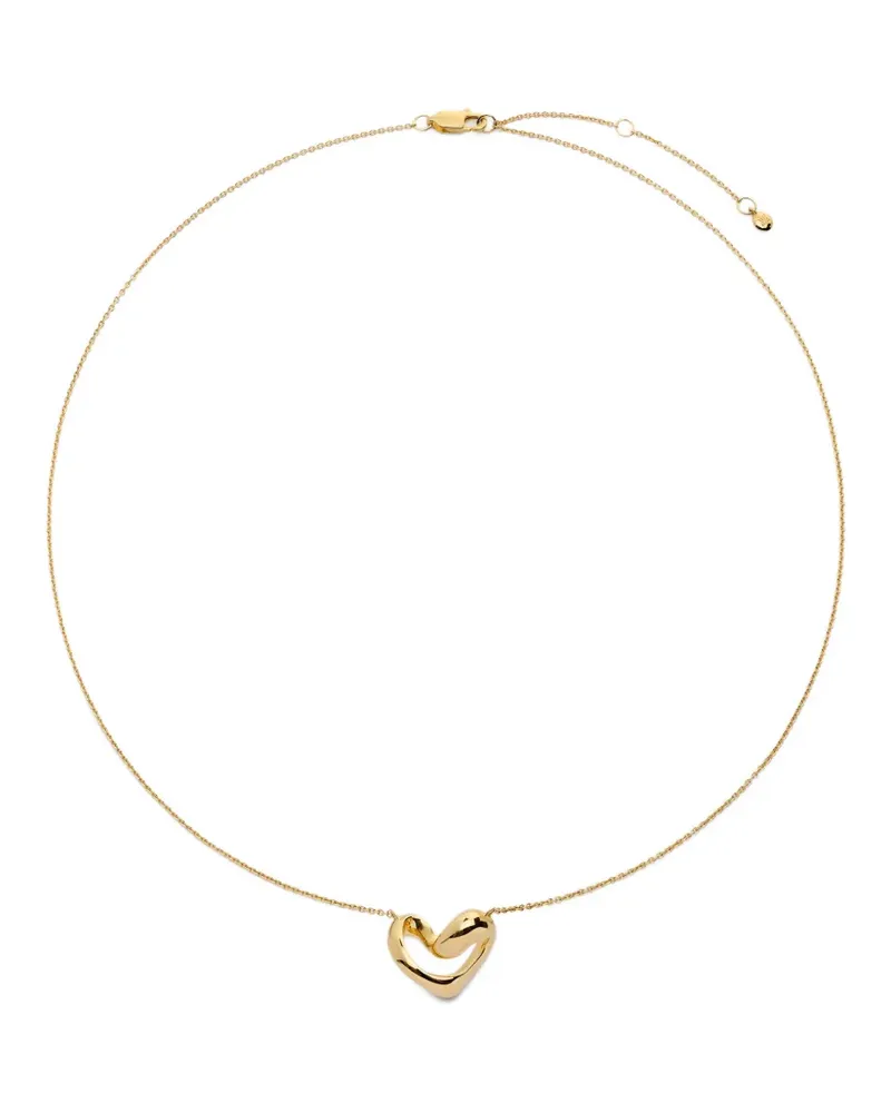 Monica Vinader Halskette mit Herzanhänger - Gold Gold
