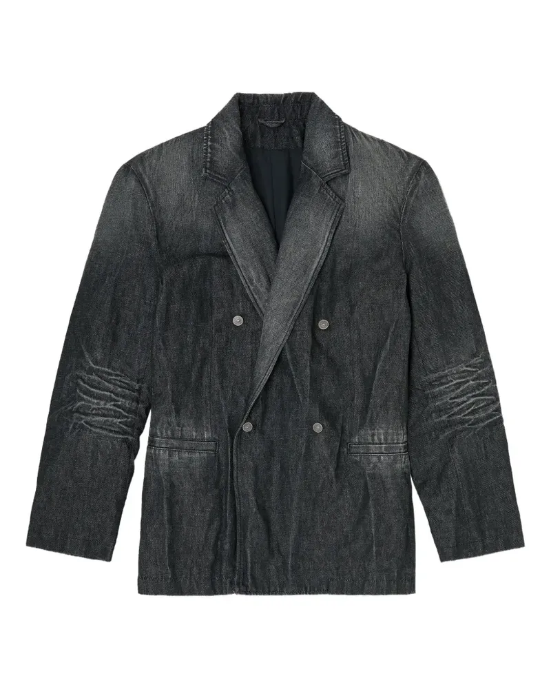 Diesel double-breasted blazer - Schwarz Schwarz