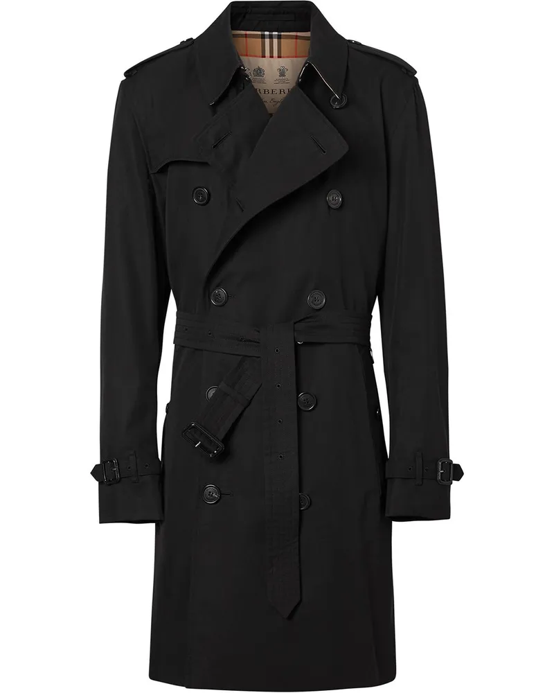 Burberry The Kensington Heritage Trenchcoat - Schwarz Schwarz
