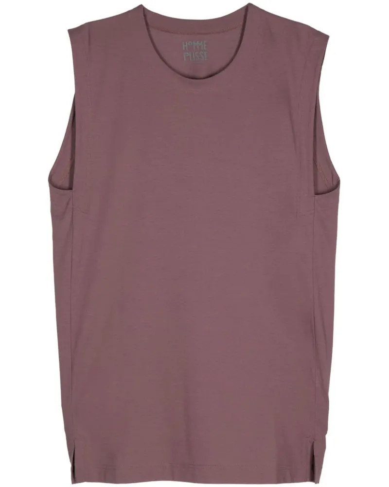 Issey Miyake Hard Twist Jersey-Tanktop Violett