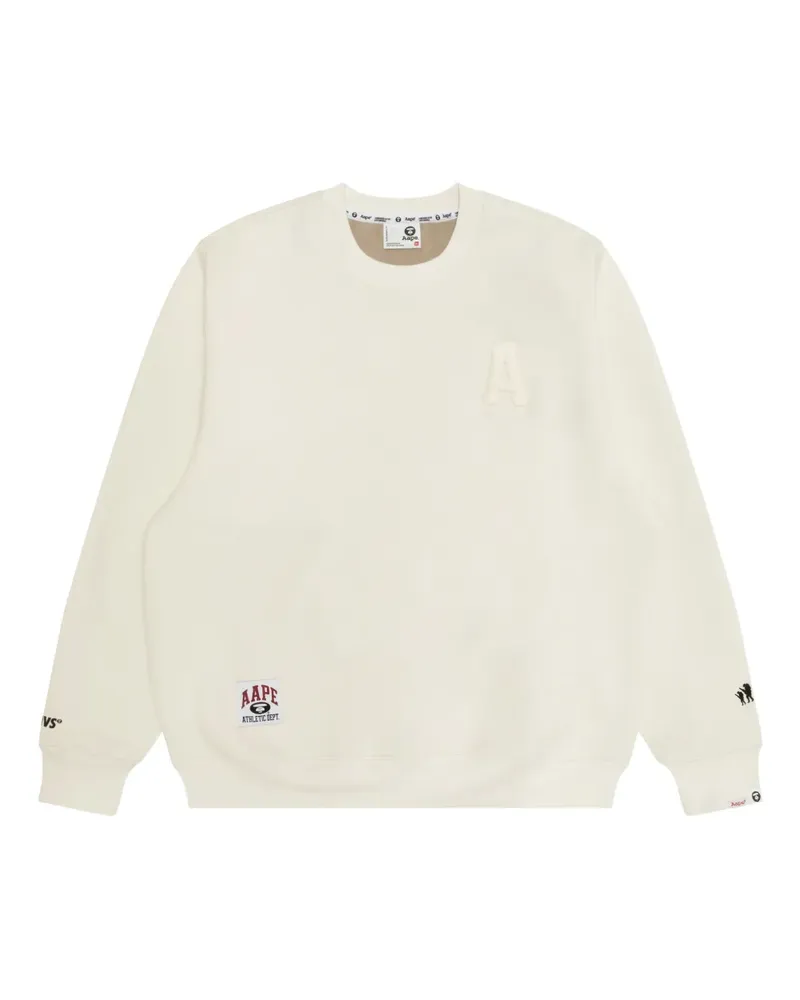 BAPE Sweatshirt mit Applikation - Nude Nude