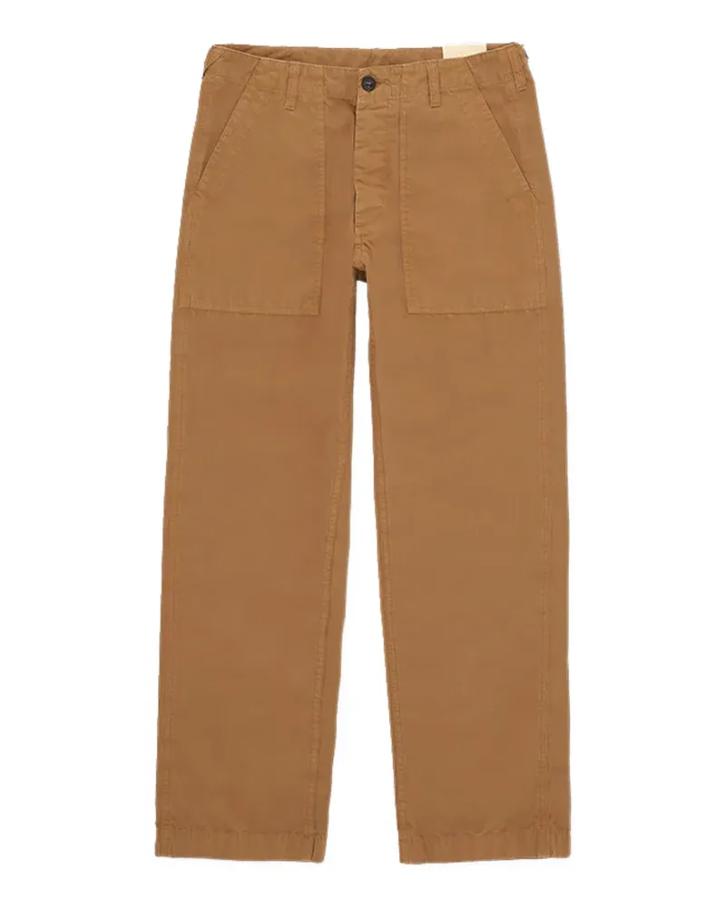 Fortela button canvas trousers - Braun Braun