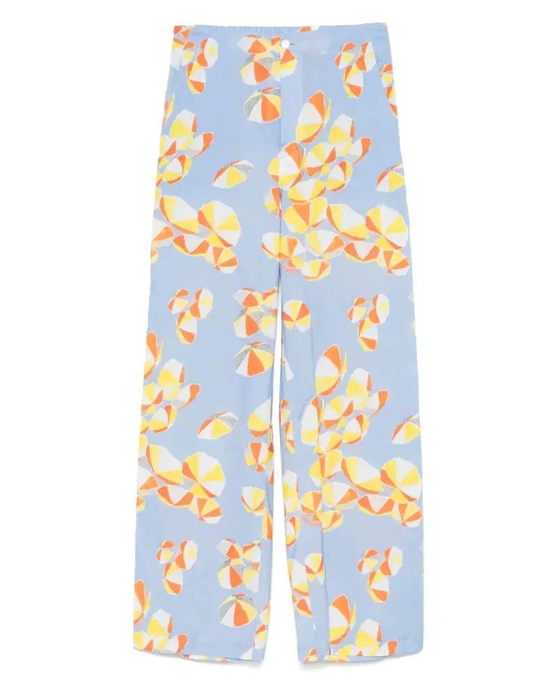 Moschino Hose mit grafischem Print - Blau Blau