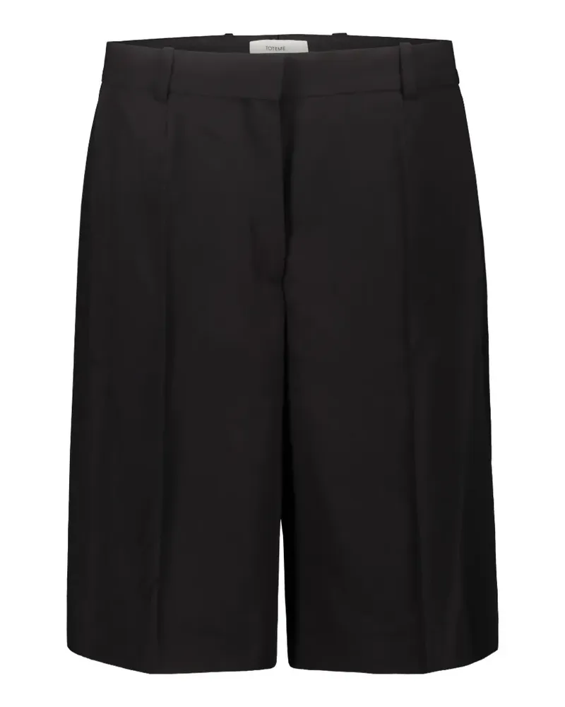 Totême Shorts mit Bügelfalten - Schwarz Schwarz