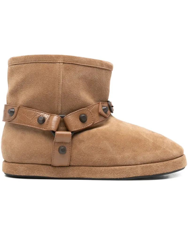 Balenciaga Alaska Stiefel mit Nietenriemen - Braun Braun