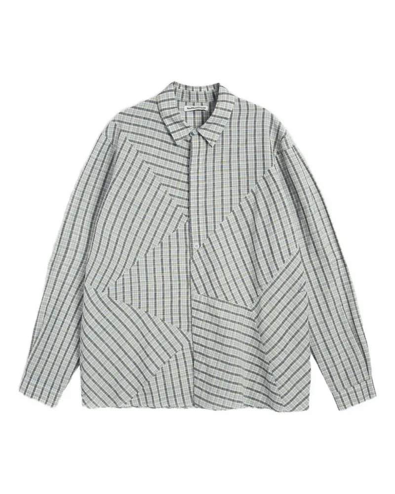 YMC Kariertes Substance Hemd - Nude Nude