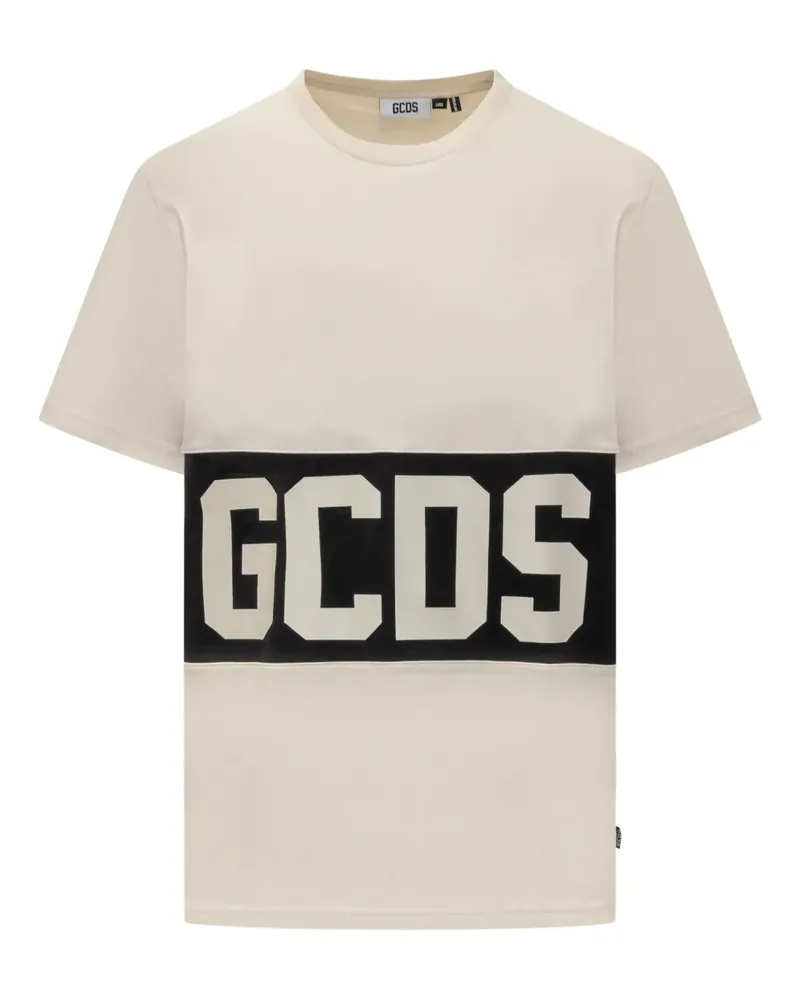 GCDS regular panel T-shirt - Nude Nude