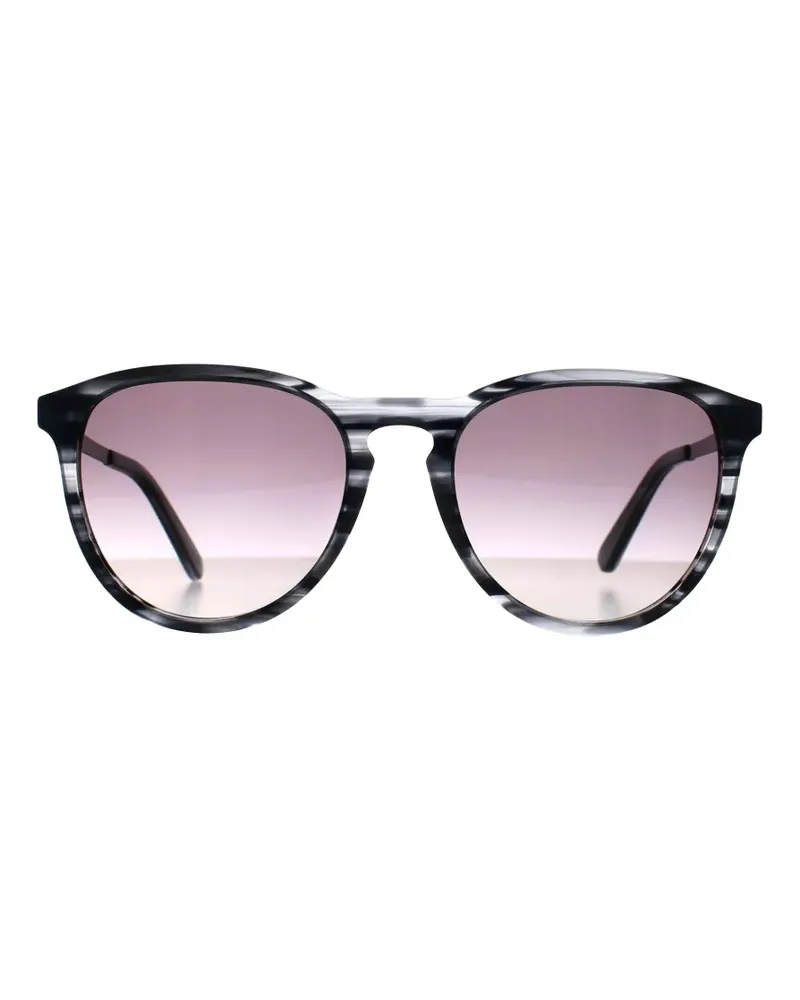 Lacoste marble round sunglasses - Schwarz Schwarz