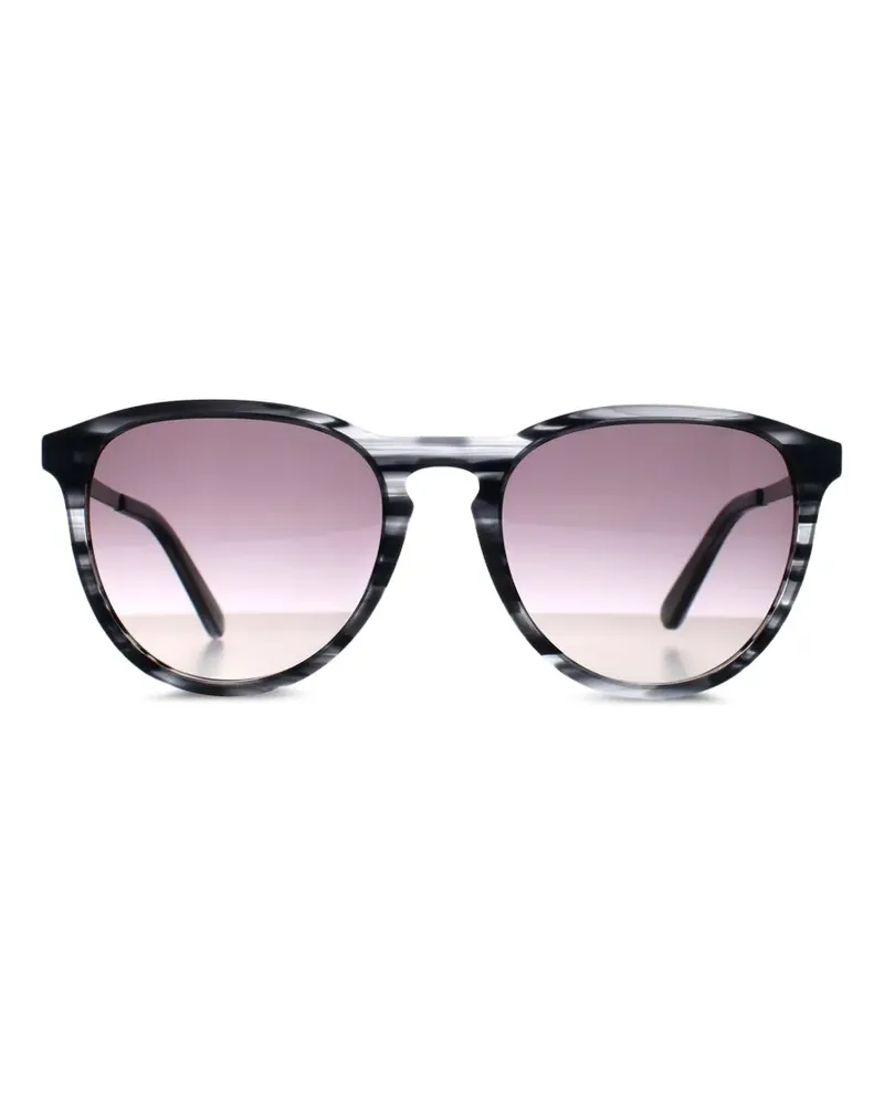 Lacoste marble round sunglasses - Schwarz Schwarz