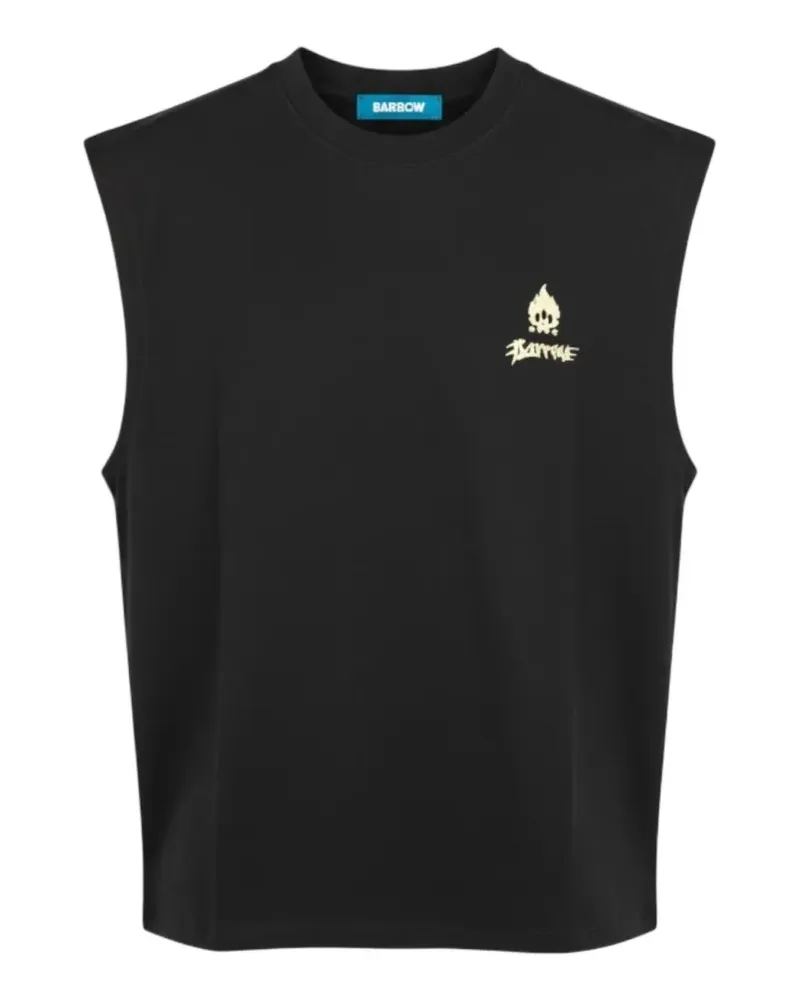 BARROW graphic sleeveless T-shirt - Schwarz Schwarz