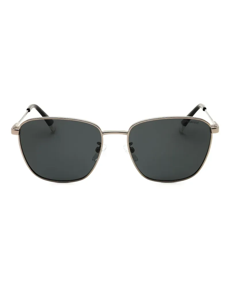 Polaroid rectangle-frame sunglasses - Gold Gold