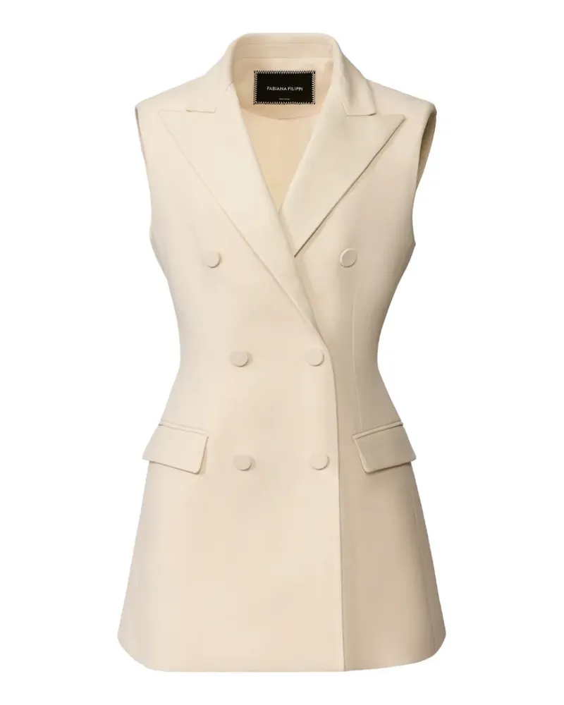Fabiana Filippi Doppelreihige Weste - Nude Nude
