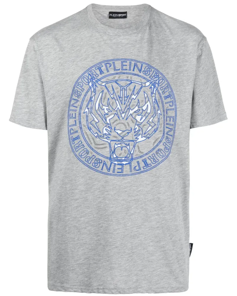 Philipp Plein T-Shirt mit Tiger-Print - Grau Grau