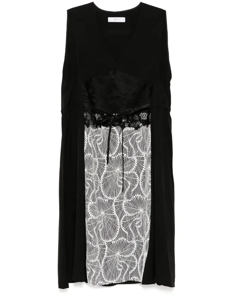 Toga Kleid mit Spitzendetails - Schwarz Schwarz