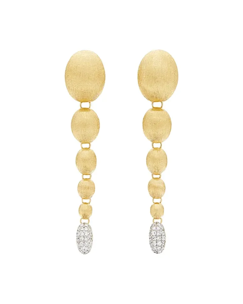 NANIS 18kt Gelbgold-Hängeohrring mit Diamant Gold