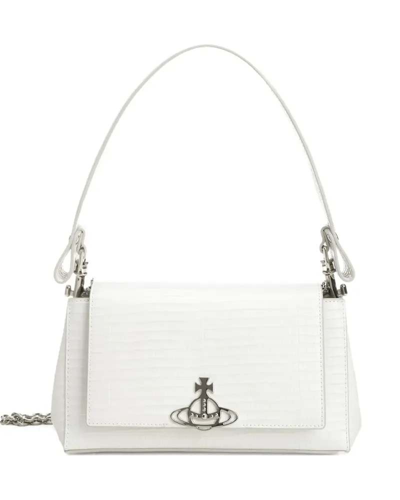 Vivienne Westwood Mittelgroße Hazel Schultertasche - Weiß Weiß