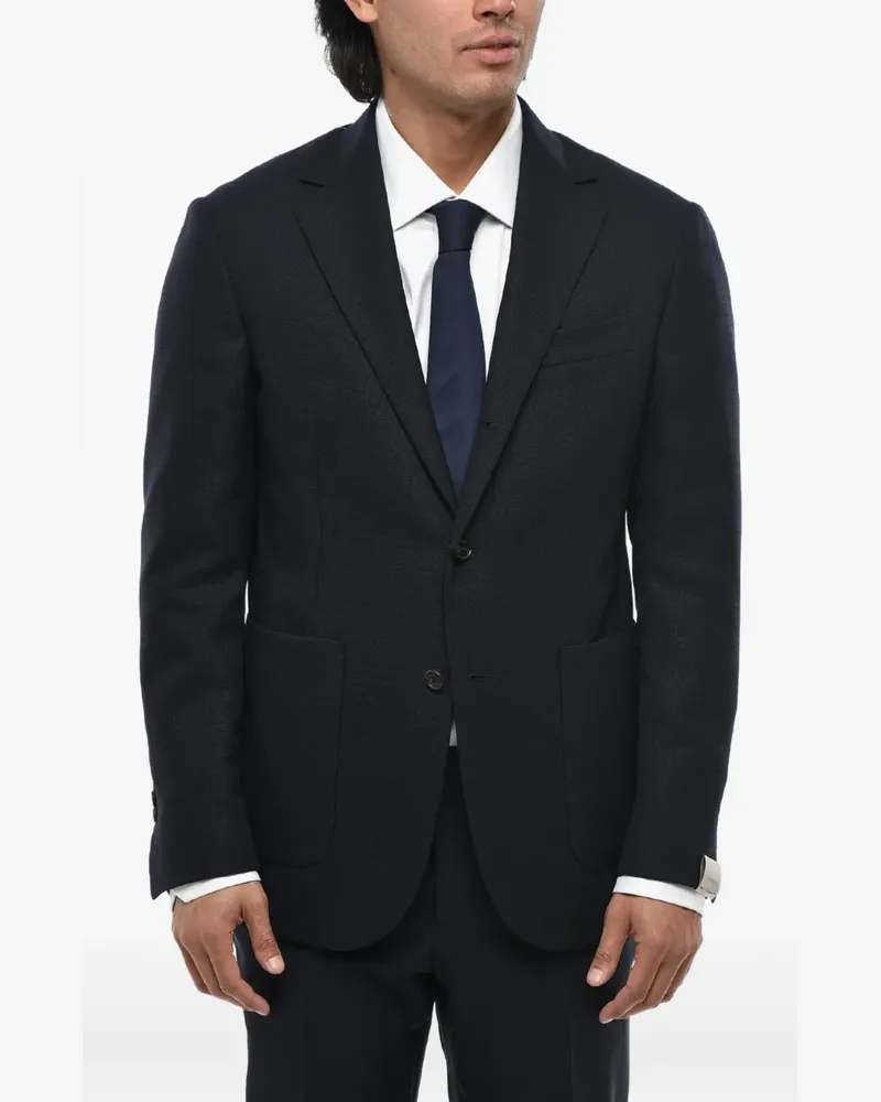Corneliani Circle single-breasted blazer - Blau Blau
