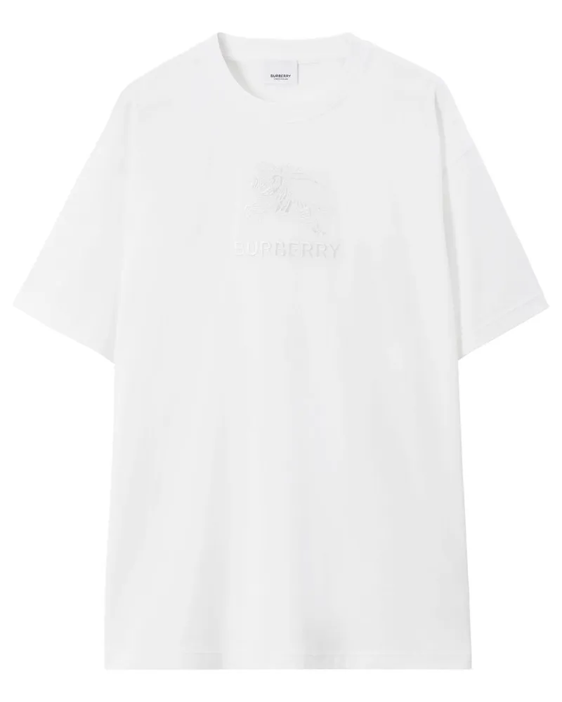 Burberry T-Shirt mit Ritteremblem - Weiß Weiß